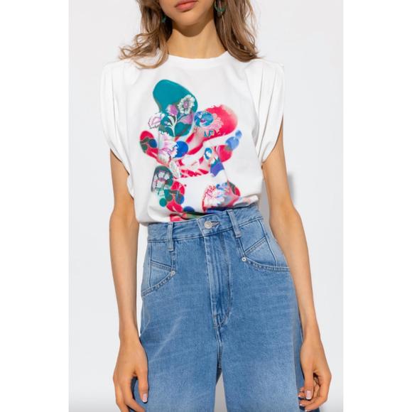 NEW ISABEL MARANT zutteni t-shirt in white - Picture 1 of 4